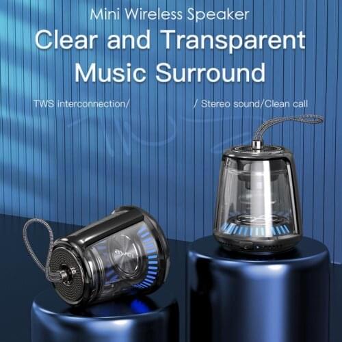 Y666 Bluetooth Speaker Mini Bass Music Player Call Function Stereo Sound LED Speaker for AWEI IPX6 magnetic base Speaker