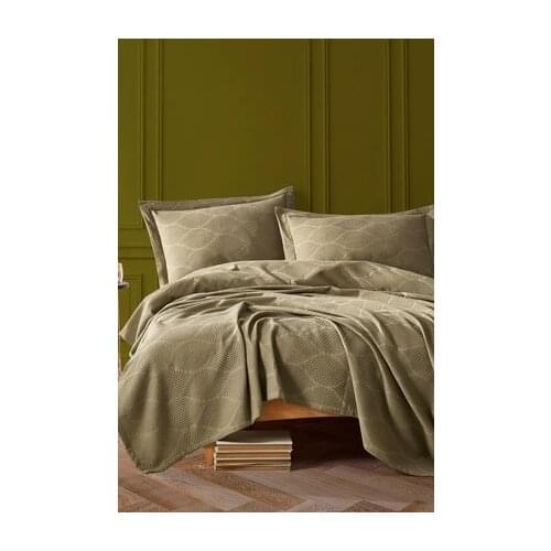 3 PCS Bedspread +2 Pillow cover Set 100% Turkish Cotton 220x240cm King Size