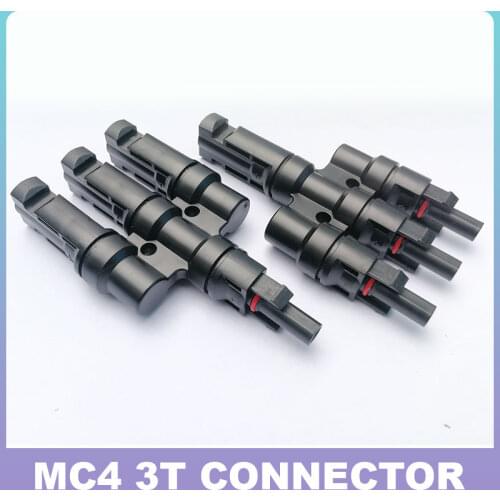 3T 1 Pair Solar Connector Solar Plug Cable Connectors (Female&Male) Solar Panel Branch Series Connect For Solar Power System