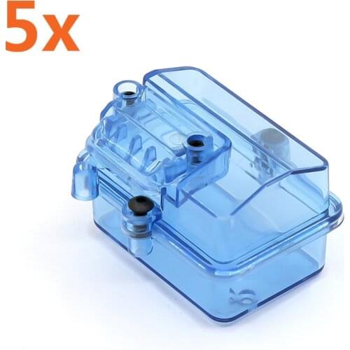 5sets Receiver Protection Box for RS RC Car Model Boat Equipment Waterproof Box R15 Remote Control RC Cars Spare Parts