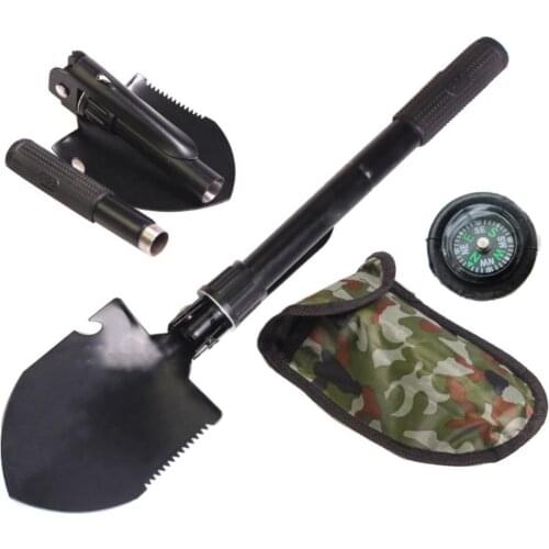 50% Hot Sale Military Folding Shovel Survival Spade Camping Outdoor Multifunctional Tool Outdoor Tools