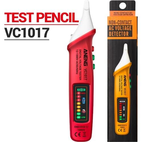 ANENG VC1017 AC Voltage Detector Circuit Tester Pen-type Voltage Tester NCV Electrical Pen Tester Line Detection Smart Test Pen