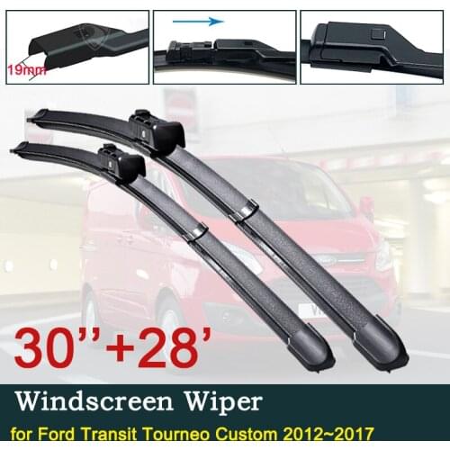 Car Wiper Blades for Ford Transit Tourneo Custom 2012~2017 Front Window Windshield Windscreen Car Accessories 2013 2014 2015