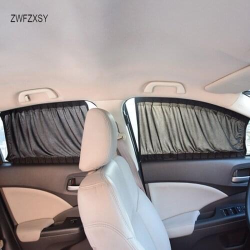 2 pieces/sets of aluminum alloy track car curtains, car side window sunshade, sunscreen heat insulation sunshade car curtain