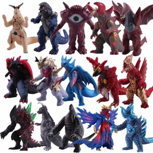Large Soft Ultraman Monster Doll Red King Golza Biollante Chimera Set Gillvalis Figure Model Hand-made Scenery