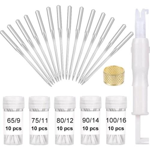 Imzay 52Pcs Household Sewing Machine Needle Sharp Universal Regular Point For Singer Brother Sewing Machine Accessories