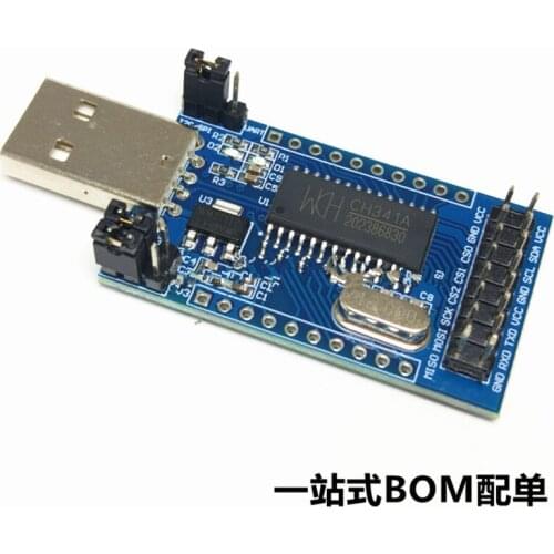 CH341A module USB to UART IIC SPI TTL ISP EPP/MEM parallel converter