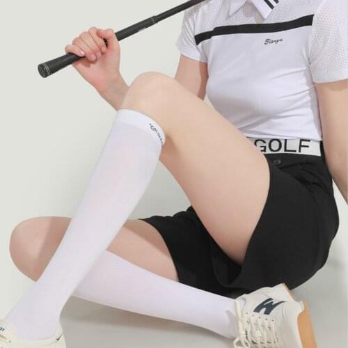 Golf Sports Stockings Breathable Non-slip Socks Ice Silk Sun Protection Leg Cover Ladies Summer Outdoor Sporting Accessories
