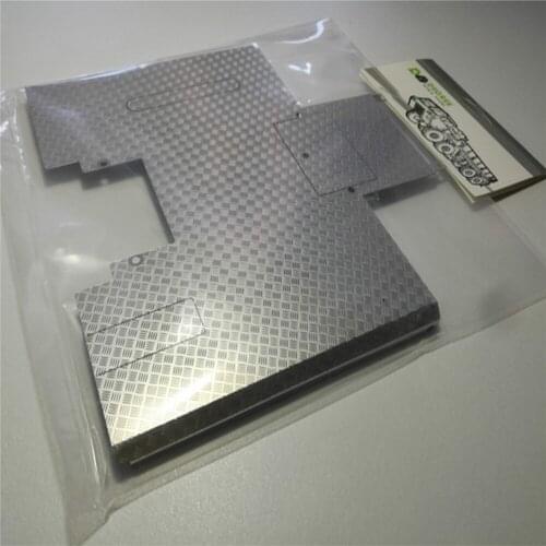 For 1/14 Scale Tamiya 56325 Man RC Tractor Durable Stainless Steel Anti-Slip Plate Model Car Decorative Plate