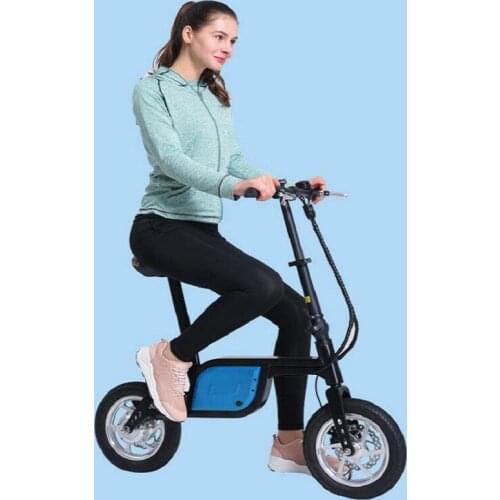 Mini adults electric bike 12-inch power folding scooter electric scooter Lithium-ion batteries Light and convenient