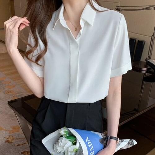 FASOBIU Short Sleeve Shirts For Women