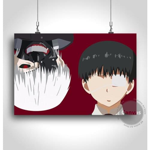 Canvas Anime kaneki ken Tokyo Ghoul Pictures Home Manga Decoration Paintings Poster HD Prints Wall Art Modular Living Room