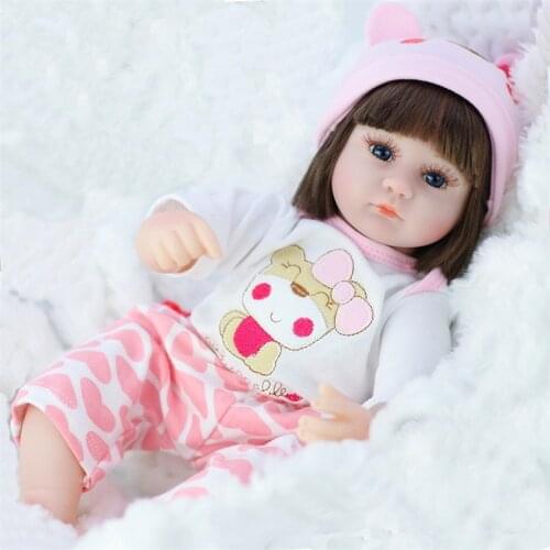 New Arrive 42CM Reborn Baby Doll Kawaii Clothes Realistic Handmade Newborn Doll Baby Adorable Lifelike Toddler Doll For Children