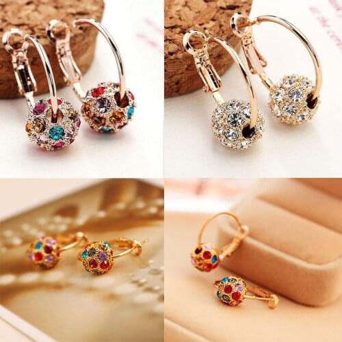 Hot Sale Gold Color Pendant Earrings Fashion Shiny Europe and America for Wedding Engagement Bridal Jewelry Birthday Anniversary