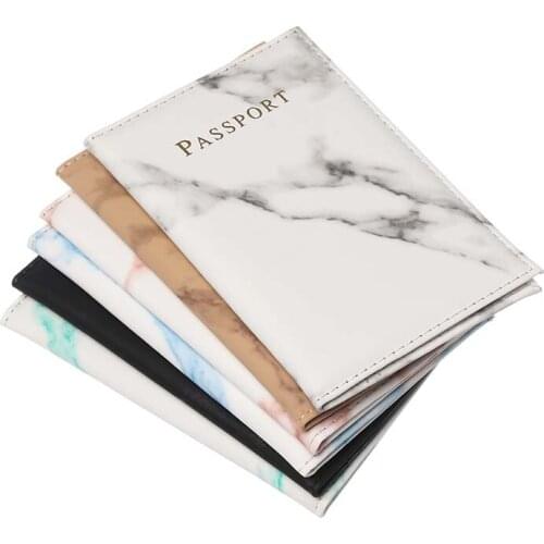 Marble Style Passport Cover Fashion Women Men credit card holder passport holder card holder Unisex Credit Card Unisex