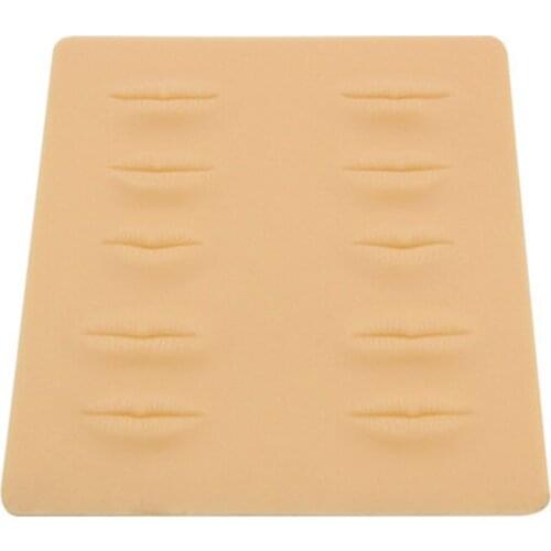 New Arrival Top Quality Permanent Makeup Eyebrow lips Tattoo Practice Skin Training Skin Set For Beginners 10 pcs/lot