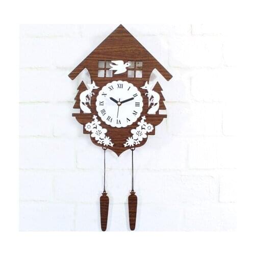 Wall Clock Safe Modern Design Digital Vintage Large Decorative Mirror Gift Present Restores Ancient Ways Cuckoo Clock Wood Z101