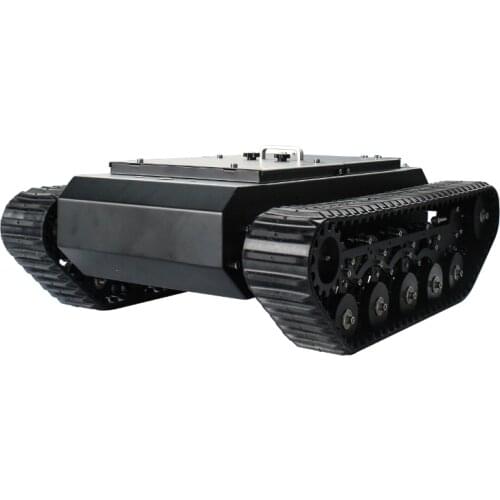 TR500 Smart Tank Car Chassis,steel Frame,Suspension system,80mm rubber caterpillar ,50kg High load,RC control,DIY