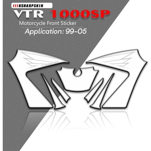 New 3D Gel Motorcycle Front Fairing Sticker Protector Number Board For Honda VTR1000SP SP1 SP2 1999-2005 vtr 1000 sp1/sp2