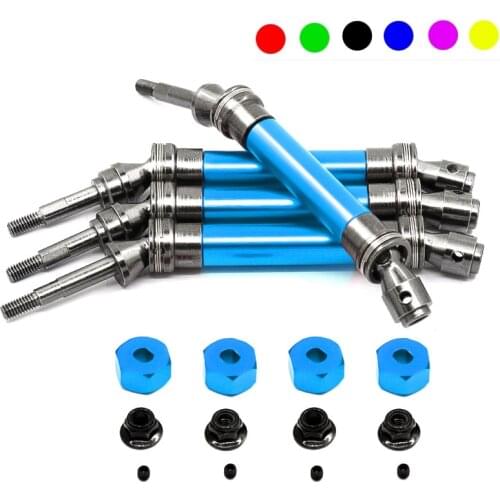 High-quality 4PCS CVD Front Rear Drive Shaft Metal Transmission Axle for Traxxas Slash 4X4 1/10 RC Car RC Toy Accessory