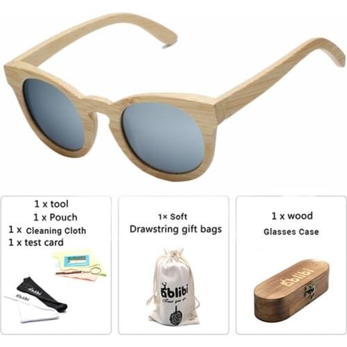 Sunglasses Women Handmade Cat Eye Retro Bamboo Wooden Grey Sun Glasses okulary Oculos Wood Case Drop Shipping