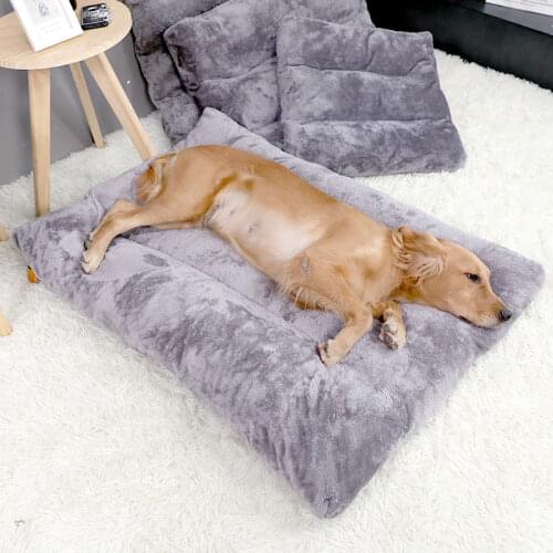 Warm Plush Dog Bed Pet Bed For Dog Cat Mat Cushion Blanket House Soft Puppy Sofa Mat Pad For Small Large Dogs Pet Accessories