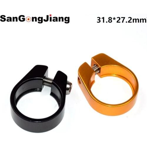 31.8mm Aluminum Alloy Tube MTB Bicycle Saddle Seat Clamp Fit for 27.2mm Seatpost Cycling Parts Road Bike Accessories