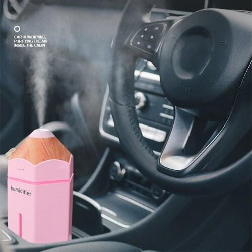 230ML Ultrasonic Air Humidifier for Home Car Air Freshener Essential Oil Diffuser Aroma USB Umidificador with LED Light Fogger