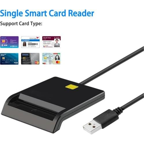 Wiisdatek USB SIM Smart Card Reader For Bank Card IC/ID EMV USB-CCID ISO 7816 for Windows 7 8 10 Linux OS