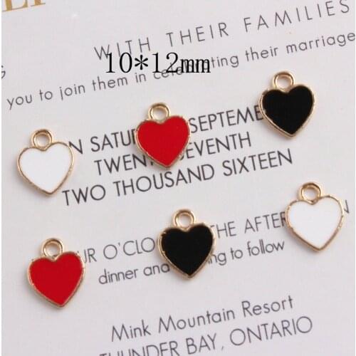 20pcs Cute Small Love Enamel Heart Charms fit Bracelet Women Girl DIY Pendant for Necklace Dangle Earrings Jewelry Findings Gift