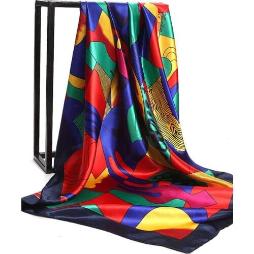 2021 Silk Square Scarf For Women Neck Hair Tie Band Bag Warp Soft Neckerchief Hijab Headscarf Female Famous Paintings Picasso