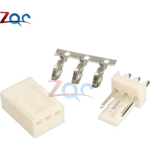 50PCS Kit3 Pin KF2510-3P KF2510 3P 2.54mm Pitch Terminal Housing Pin Header Connectors Adaptor Kits