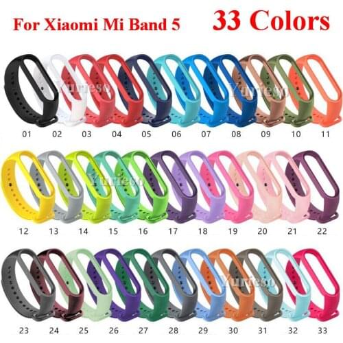 500pc Strap For Xiaomi Mi Band 5 Silicone Wristband Bracelet Replacement TPU Silicone Strap For Xiomi Mi Band5 miband 5 Bracelet