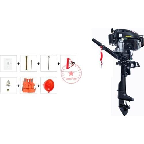 6HP four-stroke single-cylinder air-cooled petrol engine, outboard, suitable for inflatable boats,rubber boats,fishing boats