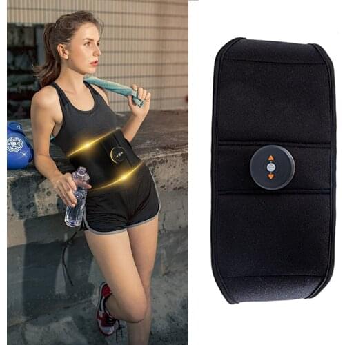 EMS Abdominal Stimulator Muscle Training Sculpting Weight Loss Slimming Belt Shaping Patch Waist Toner Trainer Massager