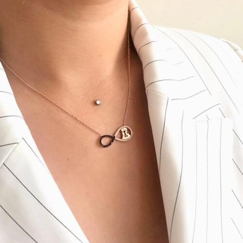 Endless Love 925 Sterling Silver Necklace Women Girls Gift Jewelry Accessories Fashion Handmade Elegant Chain