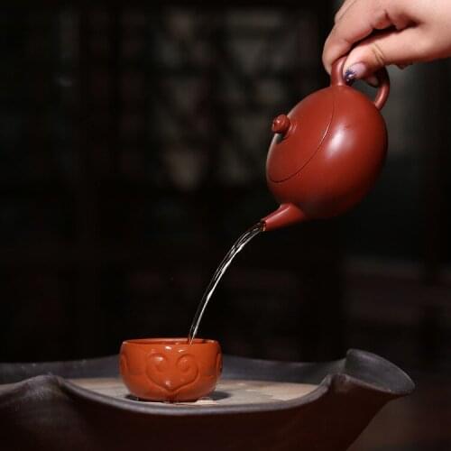 Yixing genuine teapot ore Zhu mud Dahongpao Wishful teapot capacity of about 160cc