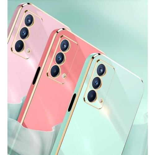 Finger Ring Holder Case For OPPO A93S A94 A74 A93 A15 A55 A53 A53S A54 A73 A72 A32 A33 A53 A9 A5 20 Soft Silicone Plating Cover