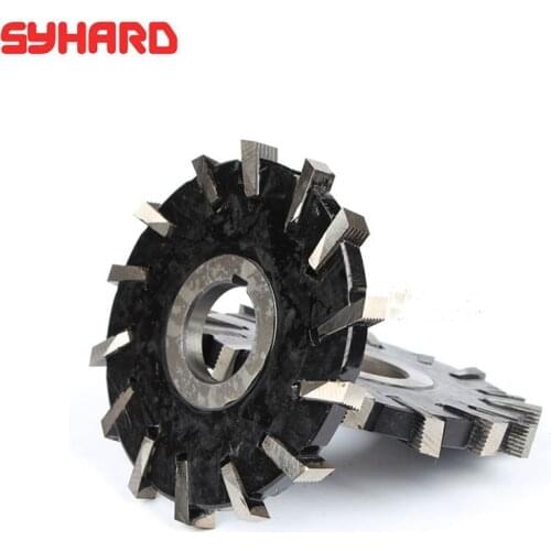 2pcs/lot HSS Face And Side Milling Cutter Gear Shaping Slot Cutter Inserted Blade Milling Cutter Outer Diameter 100/110/125mm