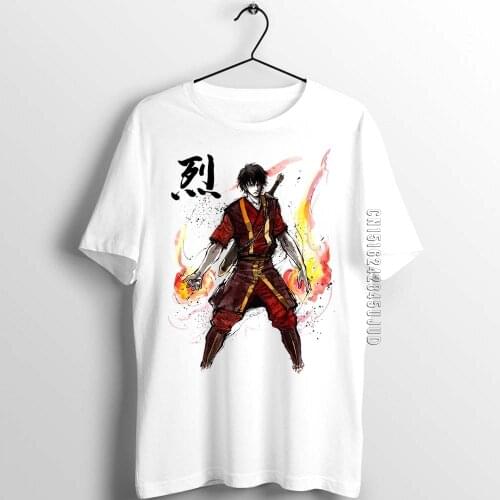 Unix T Shirt Men Guys The Last Airbender Aang Zuko Katara Toph Sokka Printed Art Artwork Tee