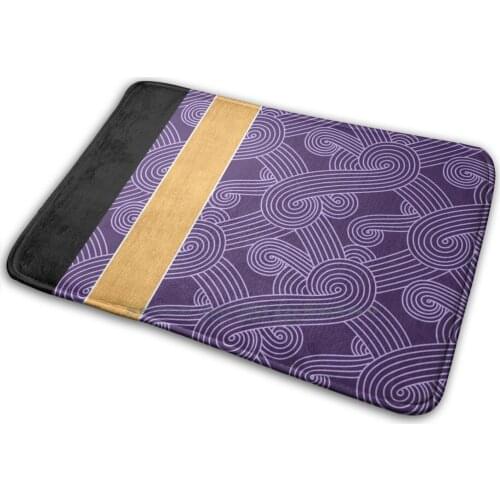 Quarian Swirls Mat Rug Carpet Anti-Slip Bedroom Entrance Door Mat Mass Effect Tali Zorah Quarian