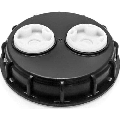 IBC Cap High Chemical Resistance Double Vent Holes 6.5 Inches, Fine Thread