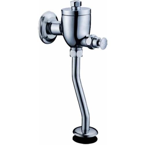 Elbow Pipe Urinal hand pressing type brass flush valve time delay water inlet valve