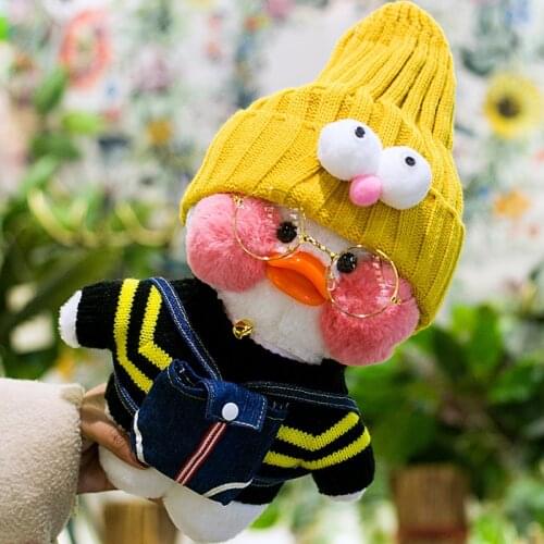 Lovely Plush Dolls Stuffed Animals DIY Dressing Up Toys for Children Little Dudu Duck with Accessories gld2 30cm