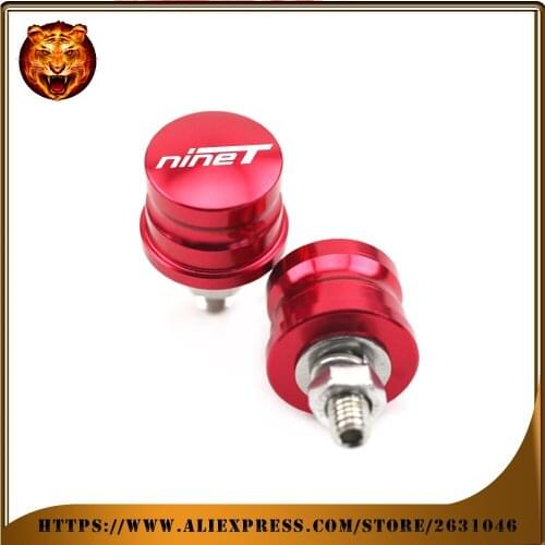 Motorcycle Rear Fender License Plate Bolt Screw M6 For BMW RNINET NINET 2017 2019 universal New Decorative Screws Blue Logo CNC