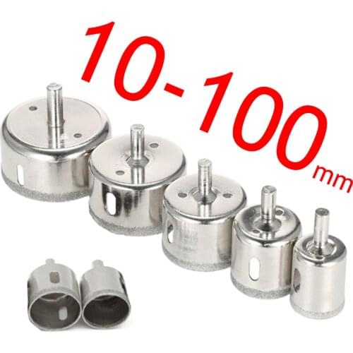 10-100mm wholesales 7pc Diamond Drill Bits Set Hole Saw Cutter Tool Glass Marble Granite Use for Glass, Marble, Tile or Granite