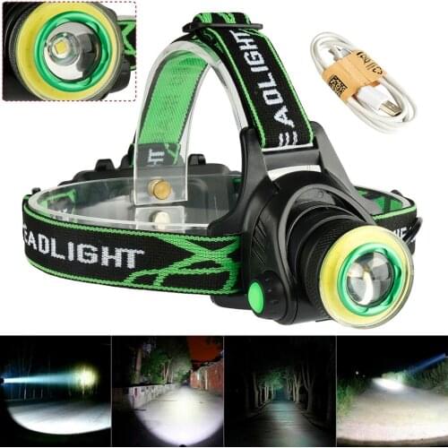 Outdoor Fishing Tools LED Headlamp Zoom 4 Modes Headlight Outdoor Fishing Lighting Night Safety Portable Headlamp Fishing Tools