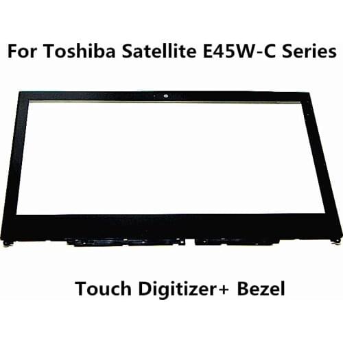 New 14 inch For Toshiba E45W-C Series E45W-C4200X E45W-C4200D Touch Digitizer Glass Repair Part with Bezel