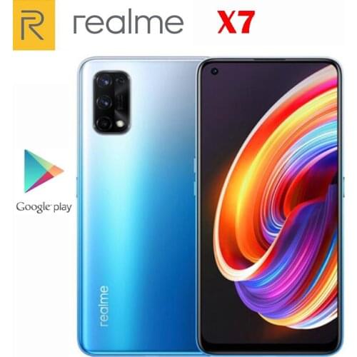 New Original Official Realme X7 5G Smartphone Mediatek 800U 4300Mah 65W Super Charge 6.4inch AMOLED Screen 64.0MP Rear Camera