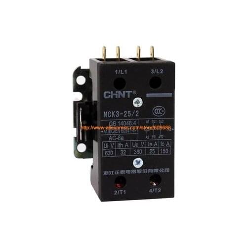Original CHINT AC220V Air conditioning AC contactor NCK3-25/2 25A NCK3-32/2 32A 220V